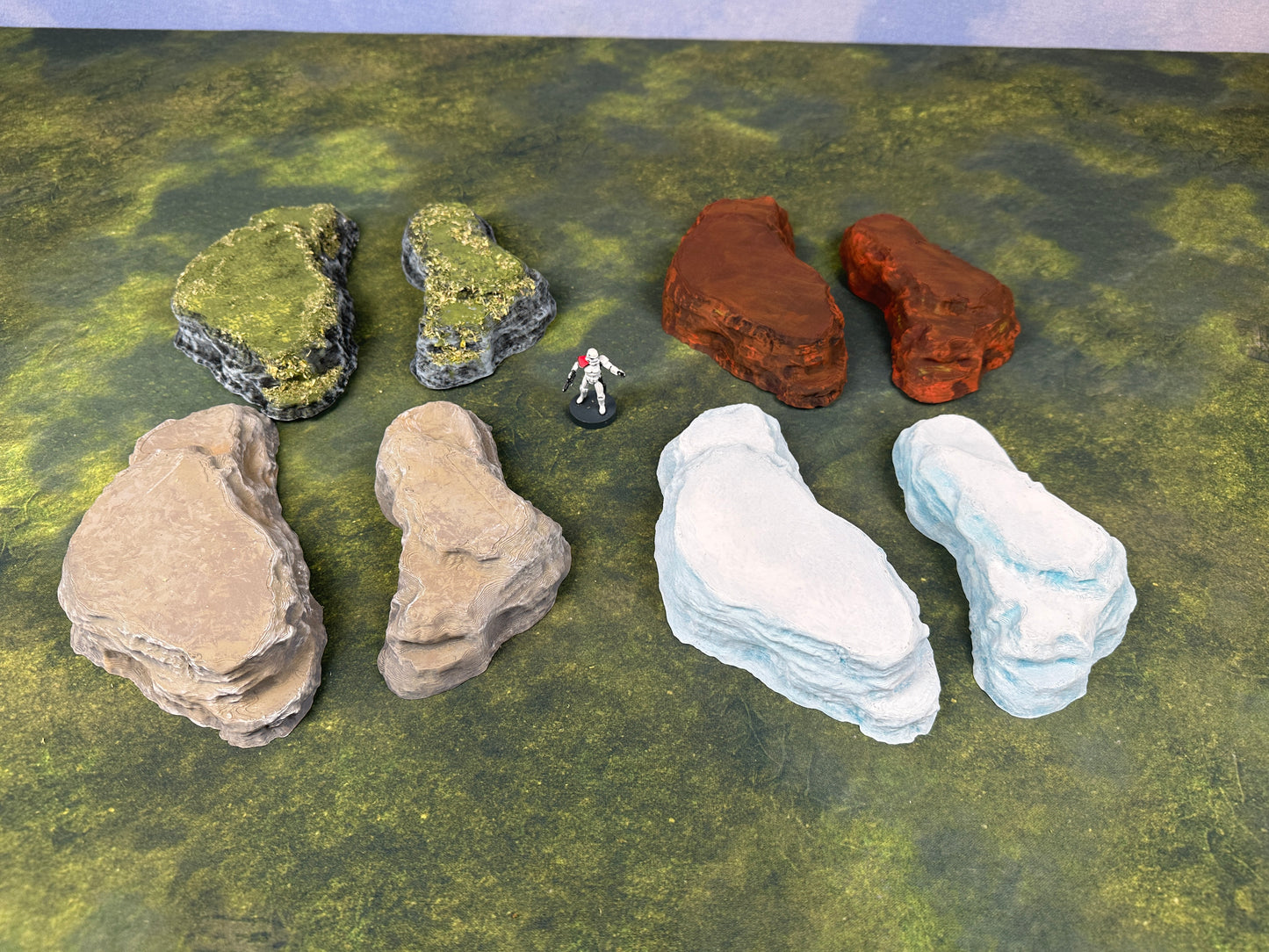 Hill Set B (forest, snow, desert, hive)