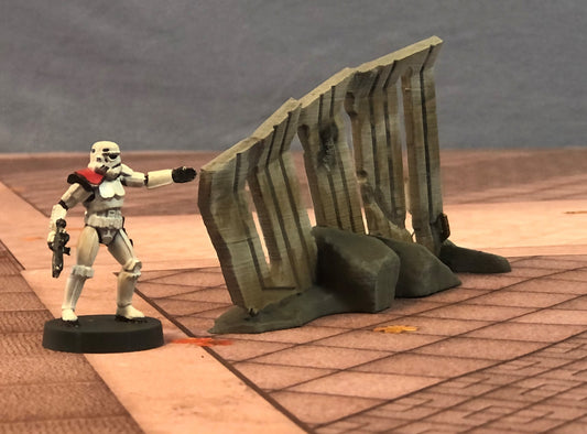 Crashed Republic Gunship Standing Door