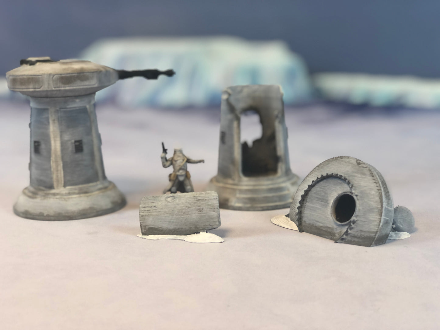 Ice Planet Laser Turret Set