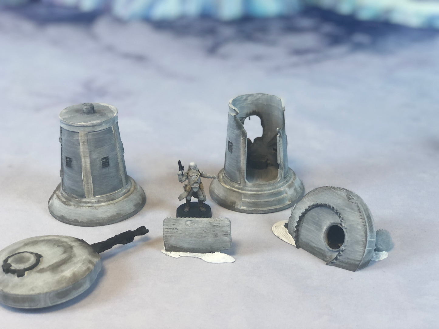 Ice Planet Laser Turret Set