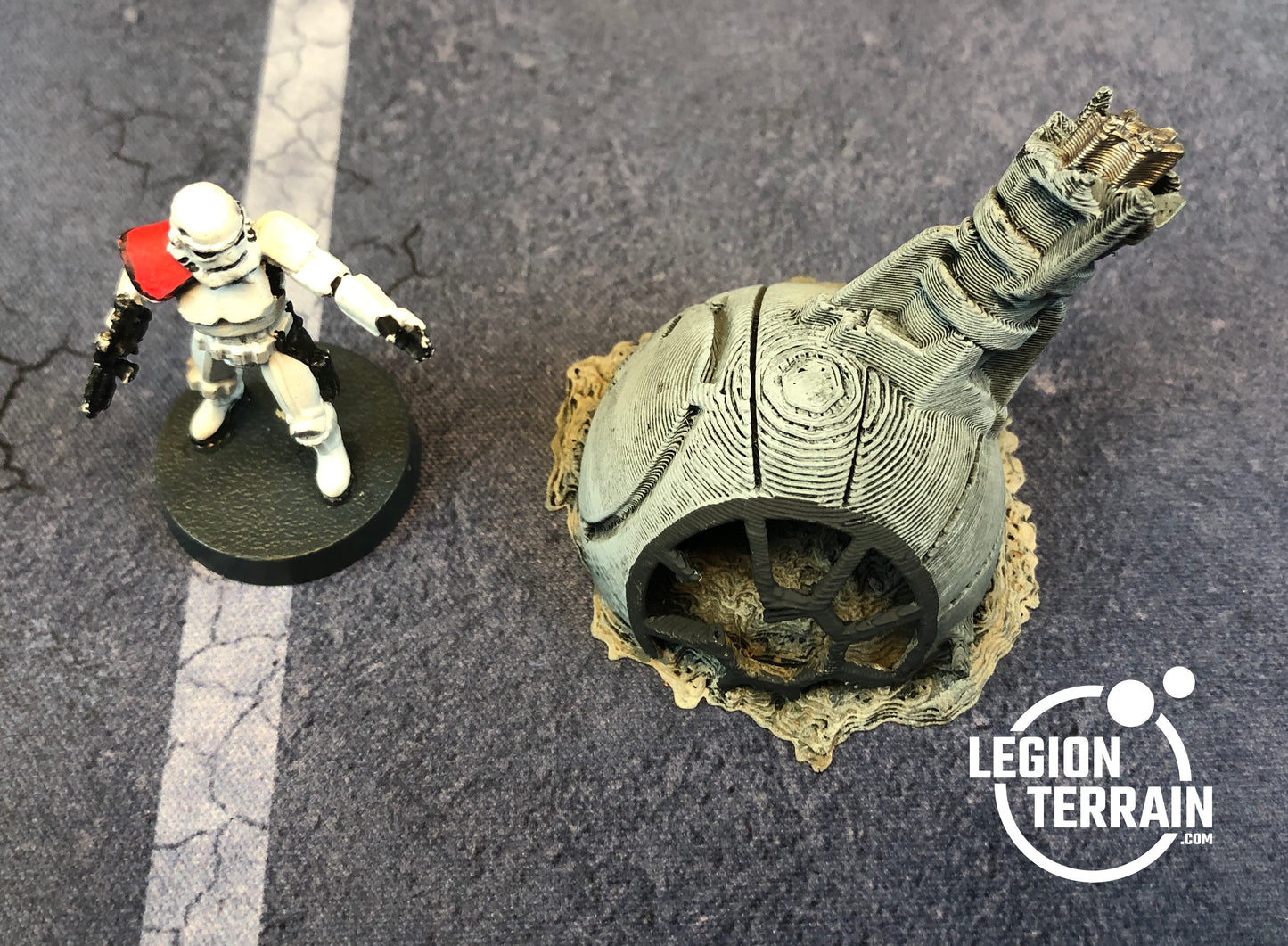 Crashed Imperial Fighter Fuselage Debris - LegionTerrain