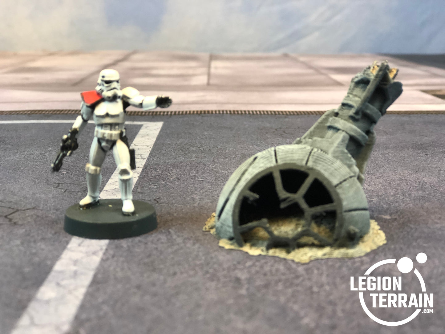 Crashed Imperial Fighter Fuselage Debris - LegionTerrain