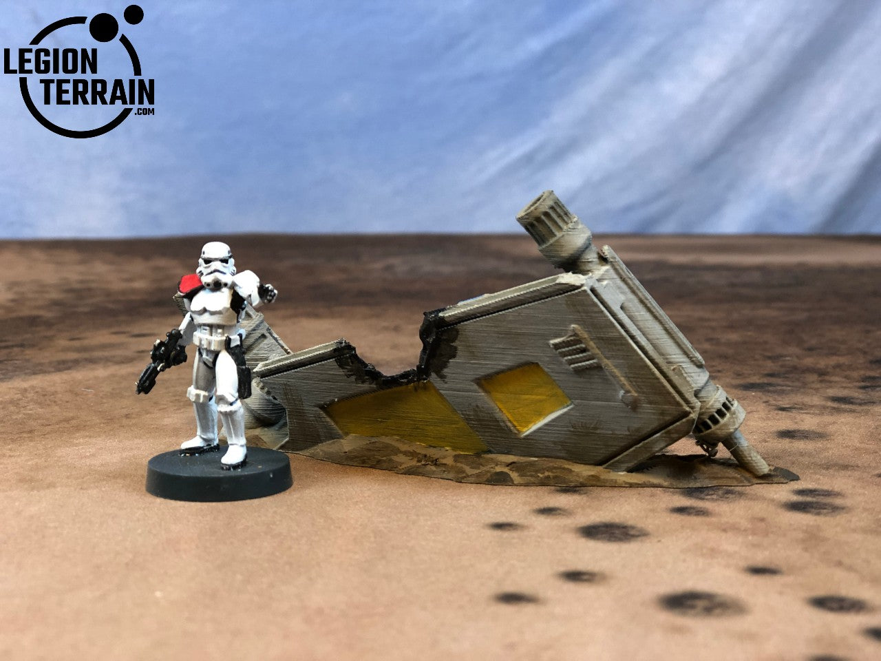 Crashed Rebel Fighter Wing B Debris - LegionTerrain