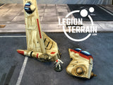 Crashed Republic Gunship A Set - LegionTerrain