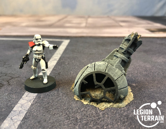 Crashed Imperial Fighter Fuselage Debris - LegionTerrain