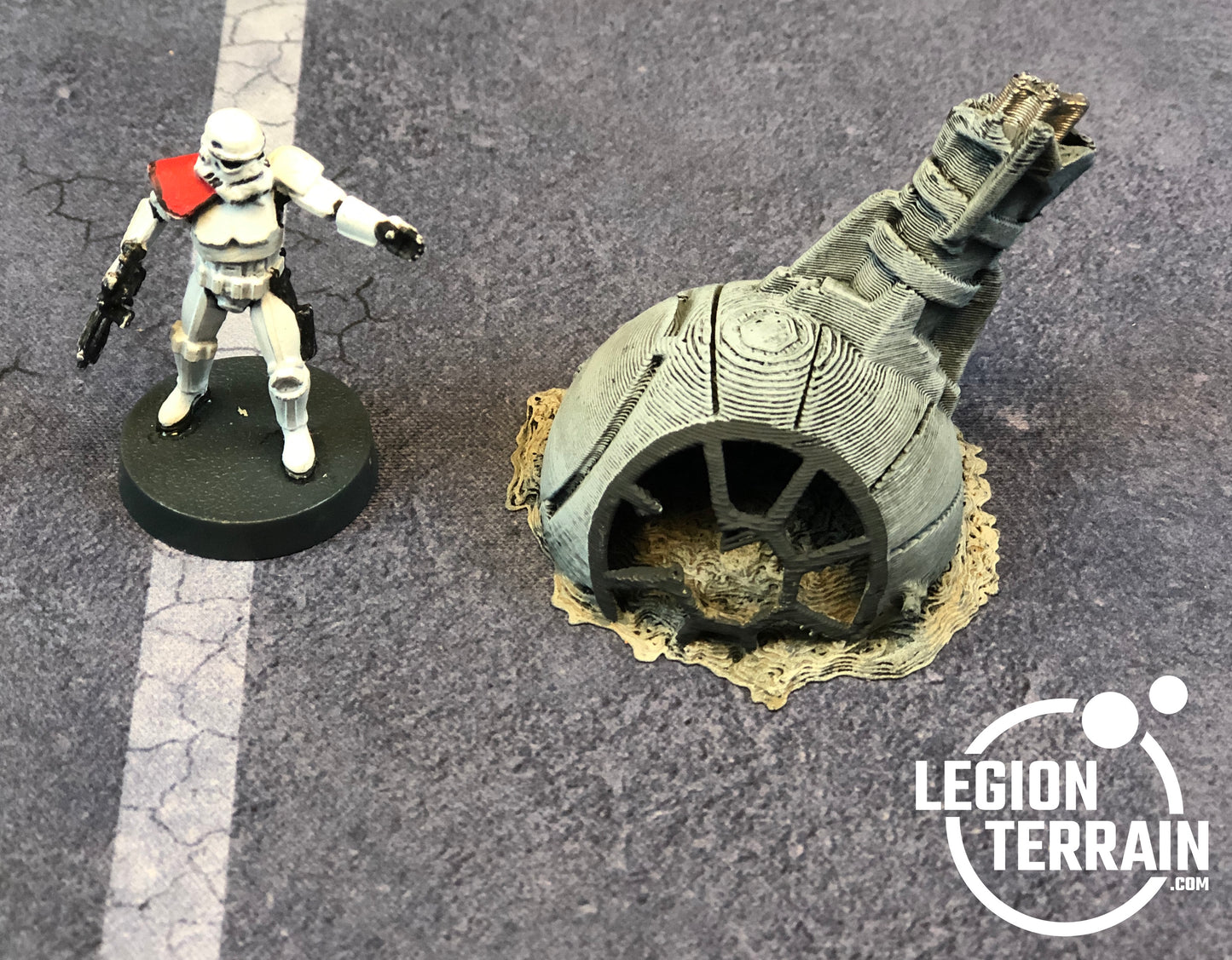 Crashed Imperial Fighter Fuselage Debris - LegionTerrain