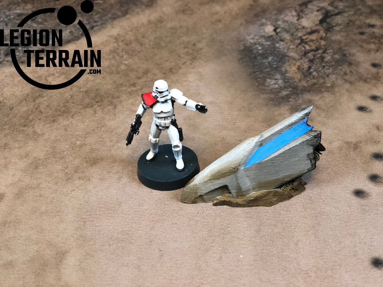 Crashed Rebel Fighter Nose Debris - LegionTerrain