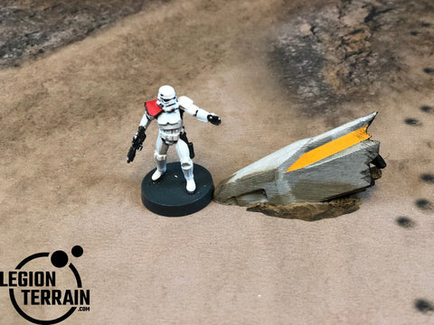 Crashed Rebel Fighter Nose Debris - LegionTerrain