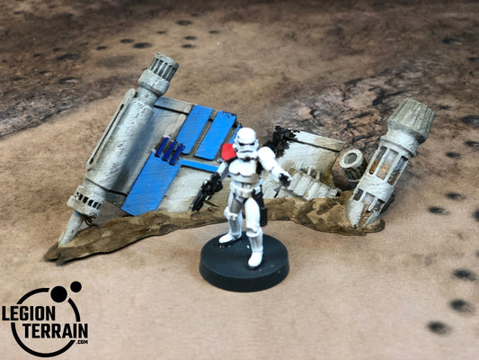 Crashed Rebel Fighter Wing B Debris - LegionTerrain