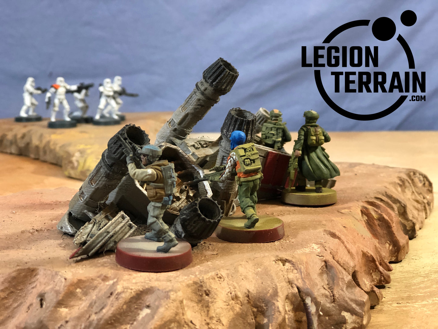 Crashed Rebel Fighter B - LegionTerrain