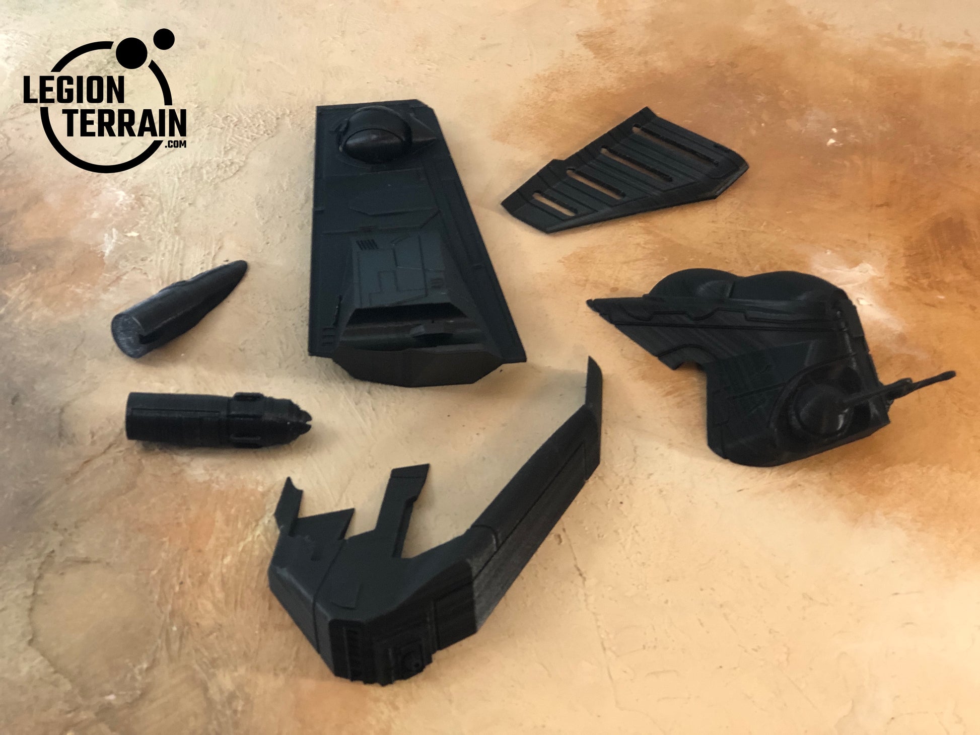 Crashed Republic Gunship A Set - LegionTerrain