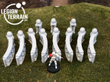 Renaissance City Curved Fence - LegionTerrain