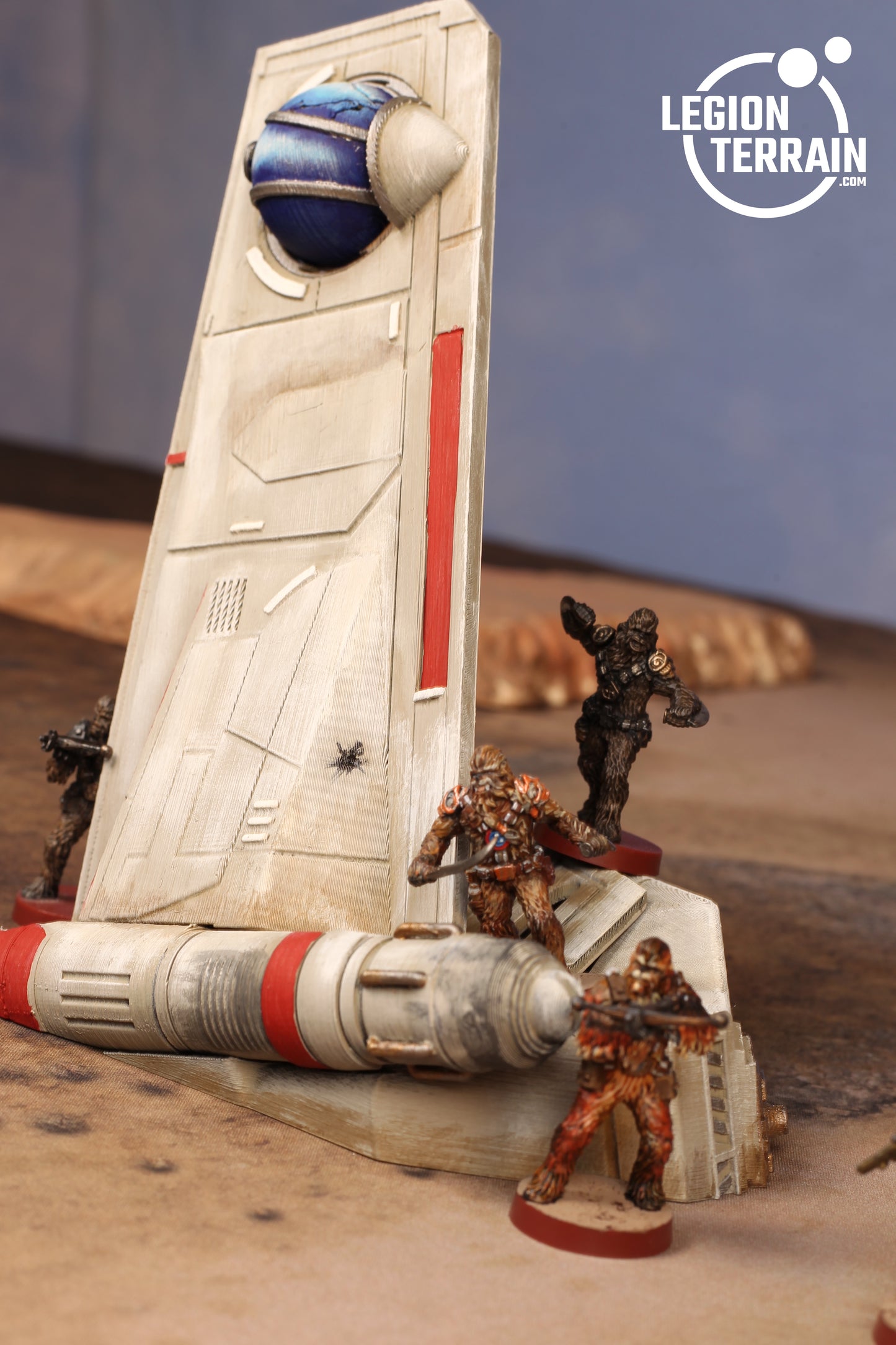 Crashed Republic Gunship A Set - LegionTerrain